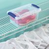 7 Qt. Latch Box Plastic, Stadium Blue, Set of 14