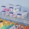 7 Qt. Latch Box Plastic, Stadium Blue, Set of 14